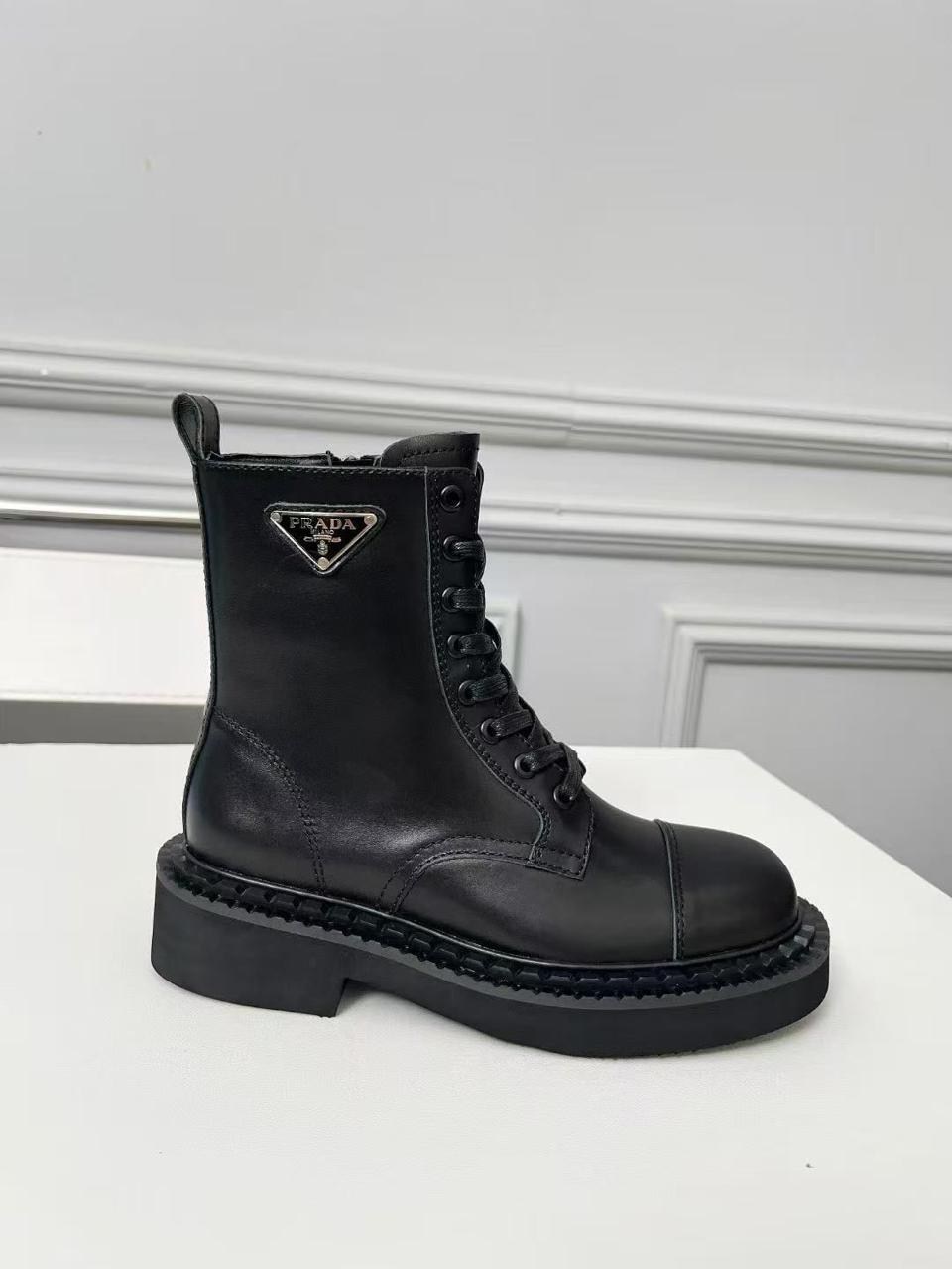 кожаные ботинки prada,ботинки прада,женские кожаные ботинки,ботинки prada,ботинки женские