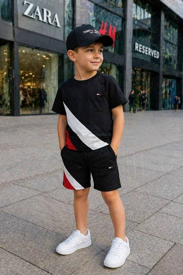 спортивный костюм tommy hilfiger,костюм шортами,спорт костюм,костюм для мальчика