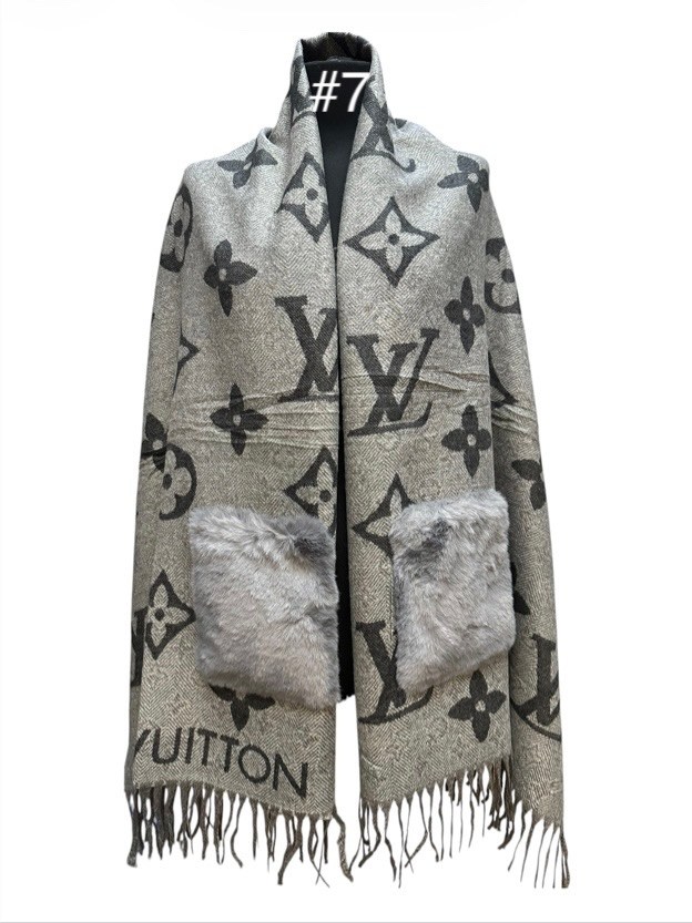 шарф louis vuitton,шарф луи виттон,шарфы для женщин,модные шарфы,палантин louis vuitton двухсторонний с карманами