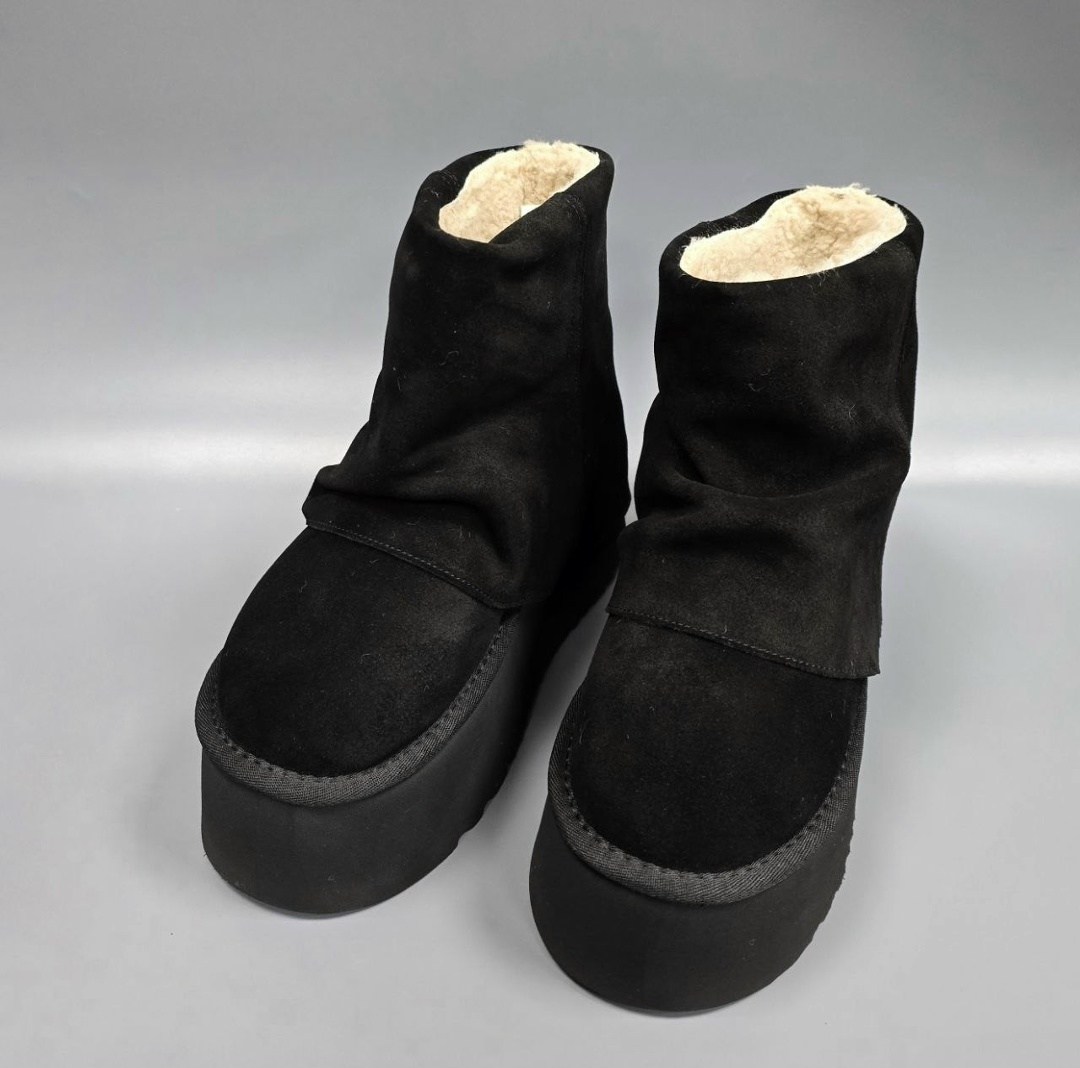 ,угги зимние на толстой подошве с мехом forever rose,угги,угги ugg из натуральной шерсти черный 39 ru,ugg classic ultra mini замшевые ботинки на платформе черный
