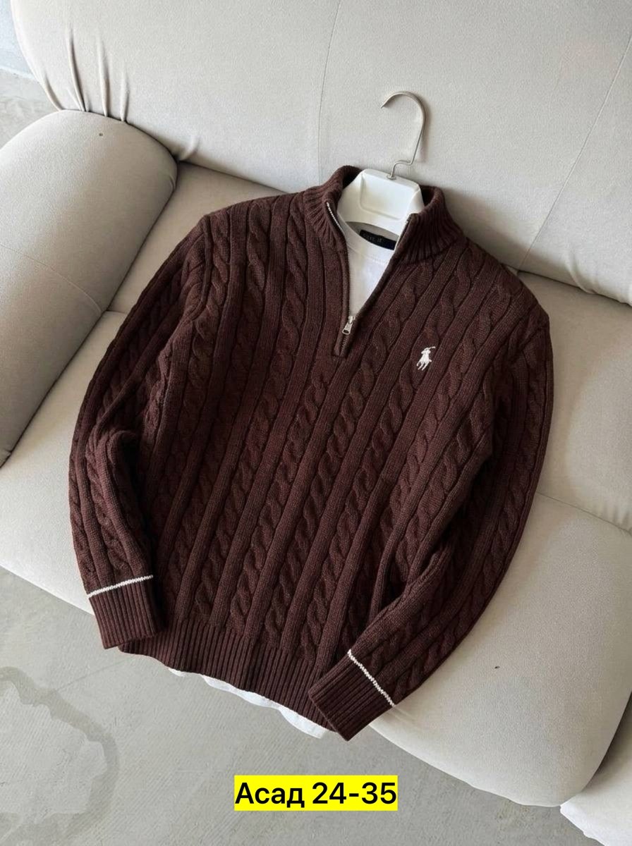 свитер polo ralph lauren,мужской свитер,свитер с воротником,мужская кофта,свитер