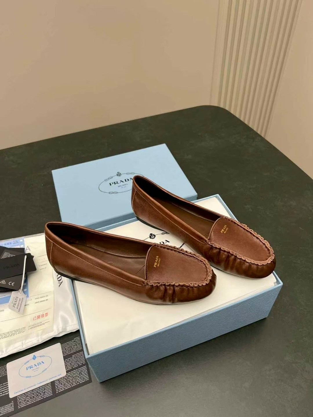 ,женские лоферы,прада лоферы,женская ,лоферы prada