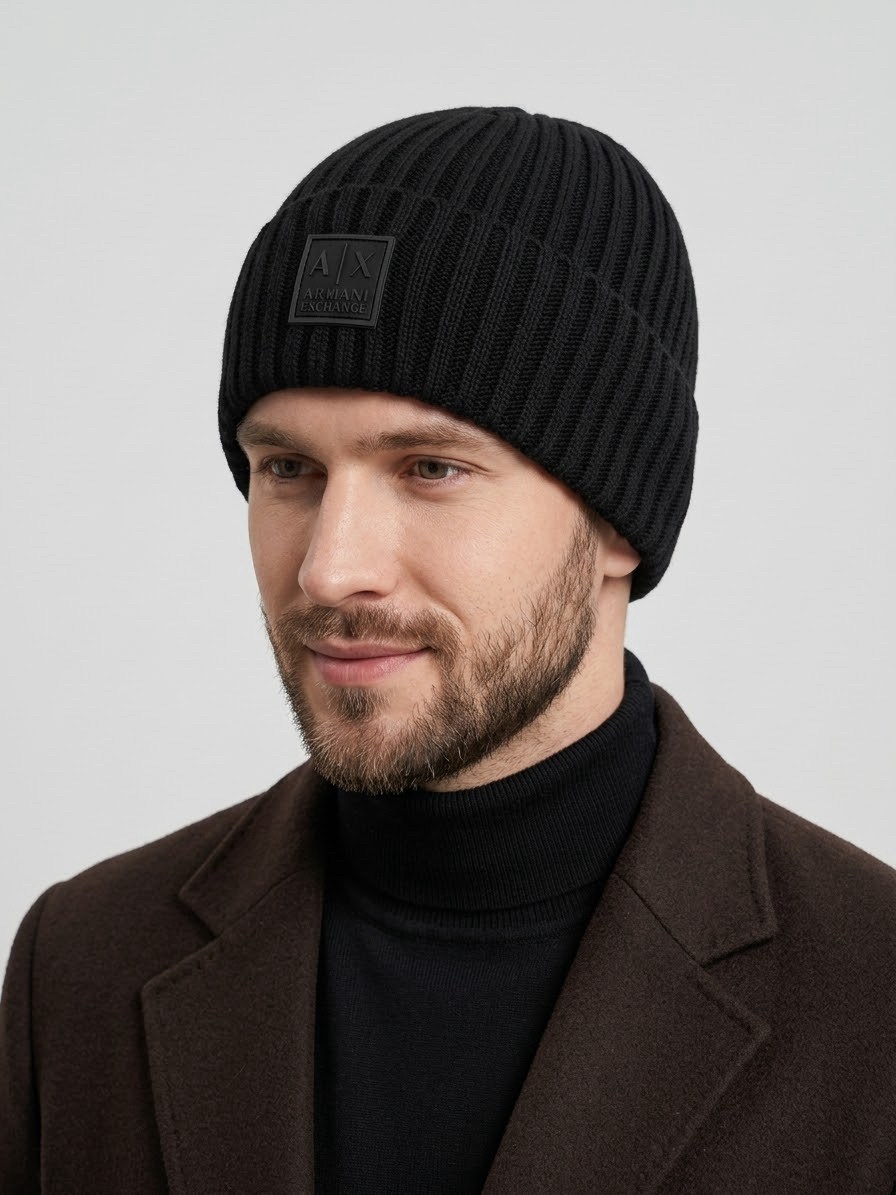 шапка мужская marhatter (005 т.синий, 57-59),мужская шапка,шапка,шапка бини,шапка мужская зимняя