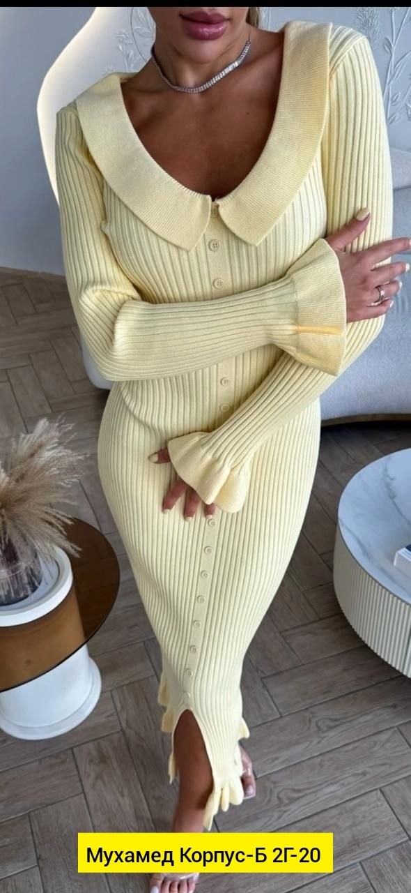 платье трикотажное лапша с воротником sila_style,платье трикотажное женское лапша,платье лапша трикотажное вязаное chamime,платье лапша женское,платье лапша