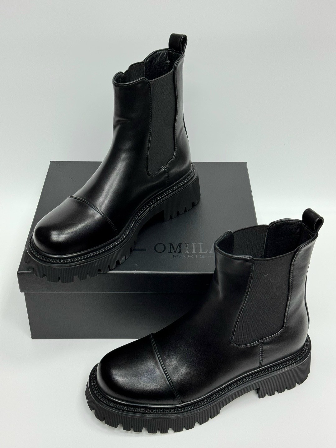 ,ботинки balenciaga,челси ботинки,ботинки женские,ботинки balenciaga tractor зимние черные