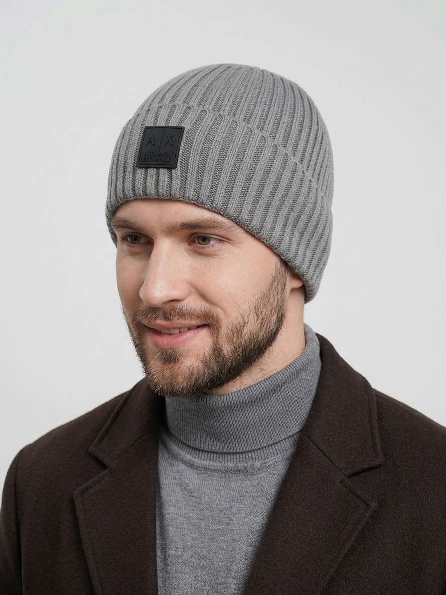шапка мужская marhatter (005 т.синий, 57-59),мужская шапка,шапка,шапка бини,шапка мужская зимняя