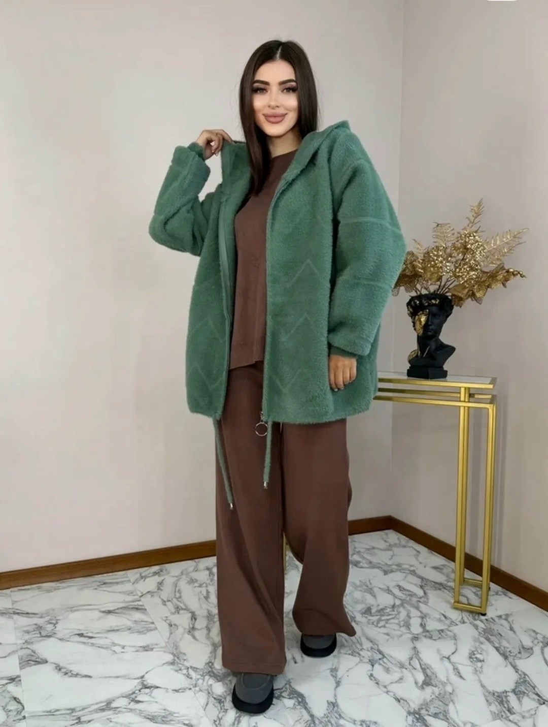 кофта альпака с капюшоном,кардиган - шубка пушистый альпака ангора большие размеры tommy nd цвет черный,кардиган альпака,кардиган - шубка полупальто пушистый альпака ангора n&d underwear цвет черный,к