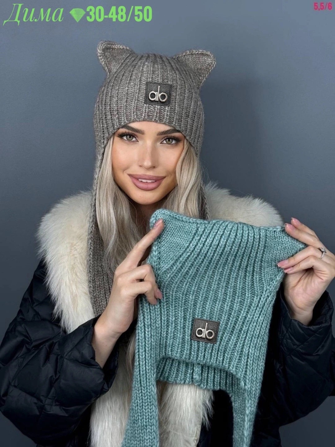 шапка с ушками трендовая теплая miu miu vichelle 556749020,шапка чепчик с ушками миу миу a&t fashion,шапка с ушками,шапка зимняя женская,шапка с ушками трендовая теплая miu miu