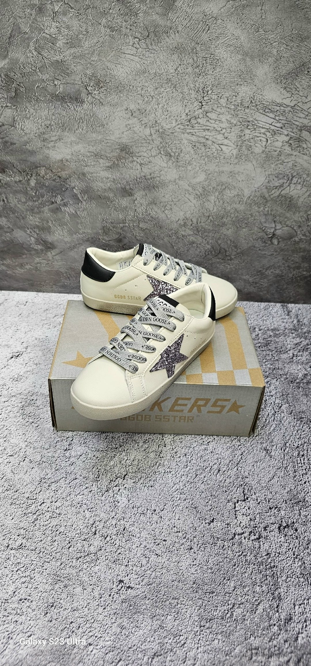 кроссовки golden goose,golden goose кеды super-star с блестками белый,,кеды golden goose,golden goose