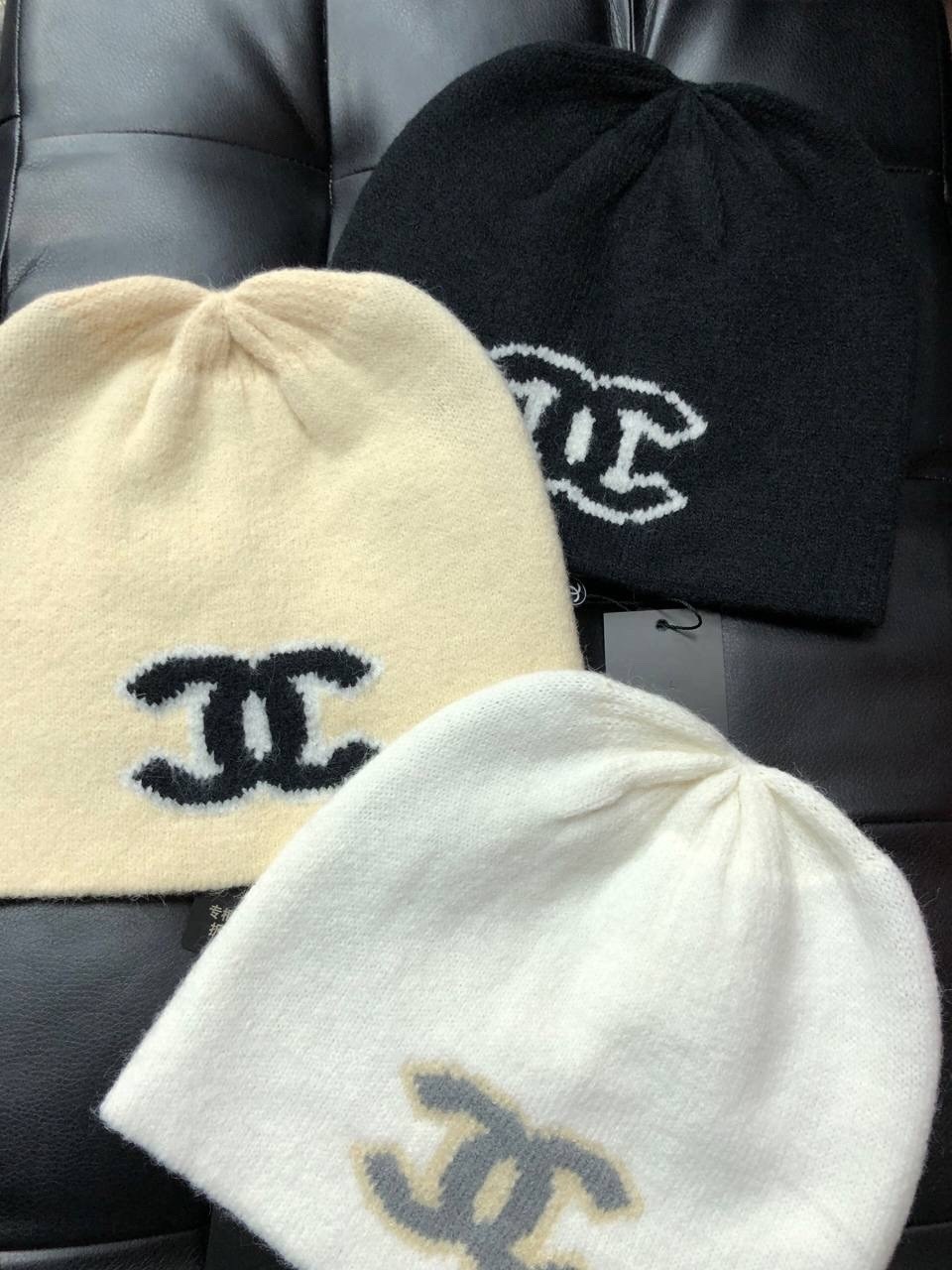 шапка chanel,шапка chanel женская демисезонная ch13,вязаная шапка chanel,вязаная шапка в стиле chanel,зимний комплект из шапки и шарфа chanel