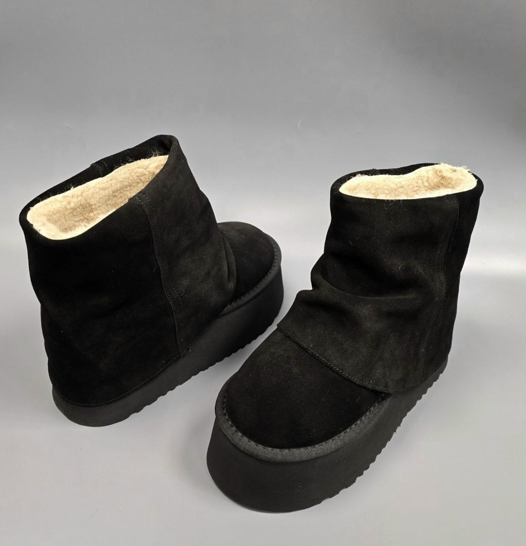 ,угги зимние на толстой подошве с мехом forever rose,угги,угги ugg из натуральной шерсти черный 39 ru,ugg classic ultra mini замшевые ботинки на платформе черный