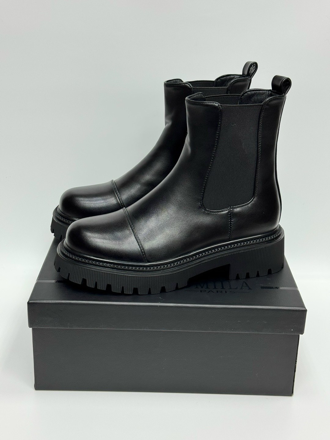 ,ботинки balenciaga,челси ботинки,ботинки женские,ботинки balenciaga tractor зимние черные
