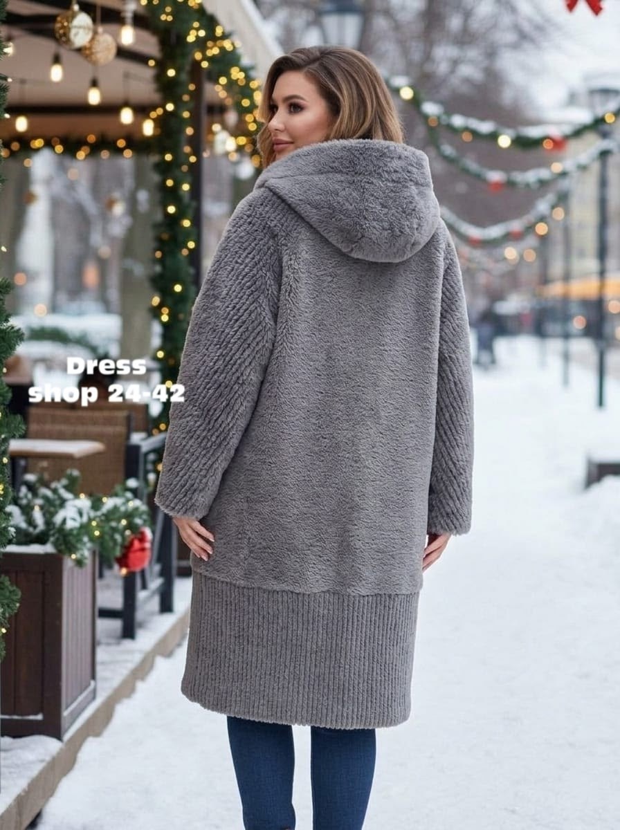 дубленка женская коричневая с капюшоном tr-1233 brown,женская двухсторонняя дубленка из эко замши с капюшоном,дубленка женская,дубленка женская из натуральной овчины с капюшоном,дубленка женская зимня