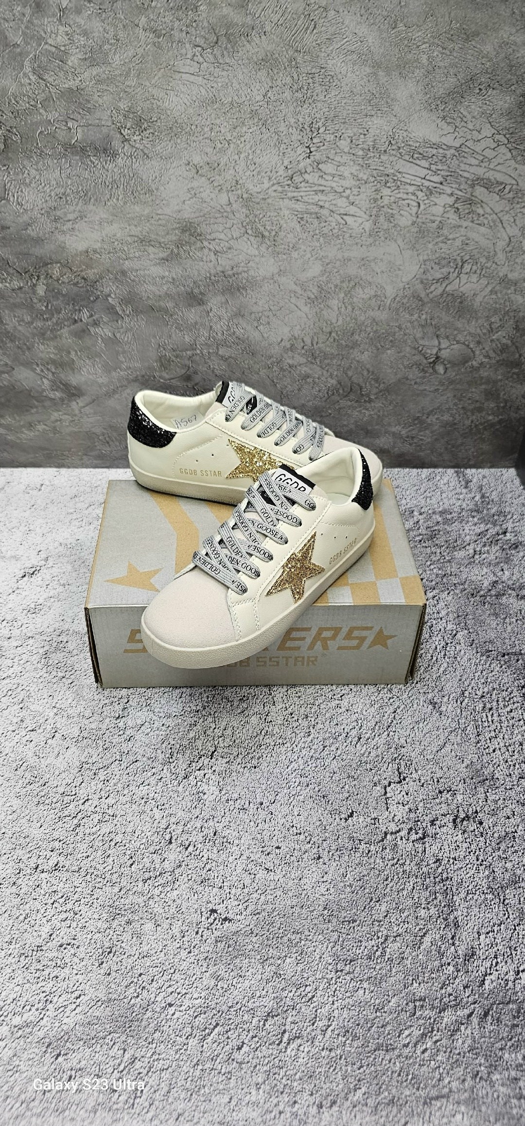 кроссовки golden goose,golden goose кеды super-star с блестками белый,,кеды golden goose,golden goose