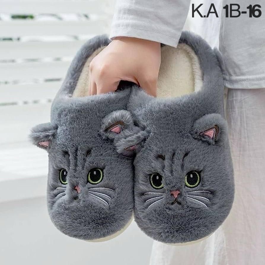 тапки женские зимние плюшевые с мультяшным котом,тапки коты,тапочки котята,тапки женские зимние плюшевые мультяшный кот,