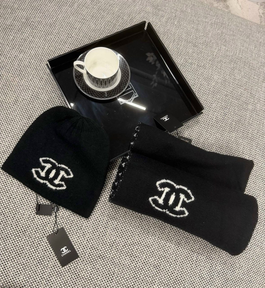 шарф chanel,шапка chanel,набор шапка и шарф,шарф шанель,комплект шарф