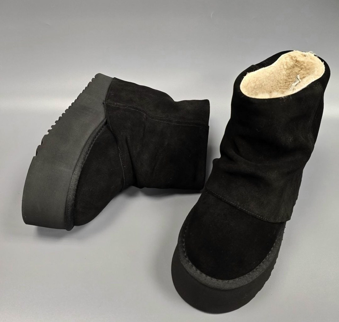 ,угги зимние на толстой подошве с мехом forever rose,угги,угги ugg из натуральной шерсти черный 39 ru,ugg classic ultra mini замшевые ботинки на платформе черный