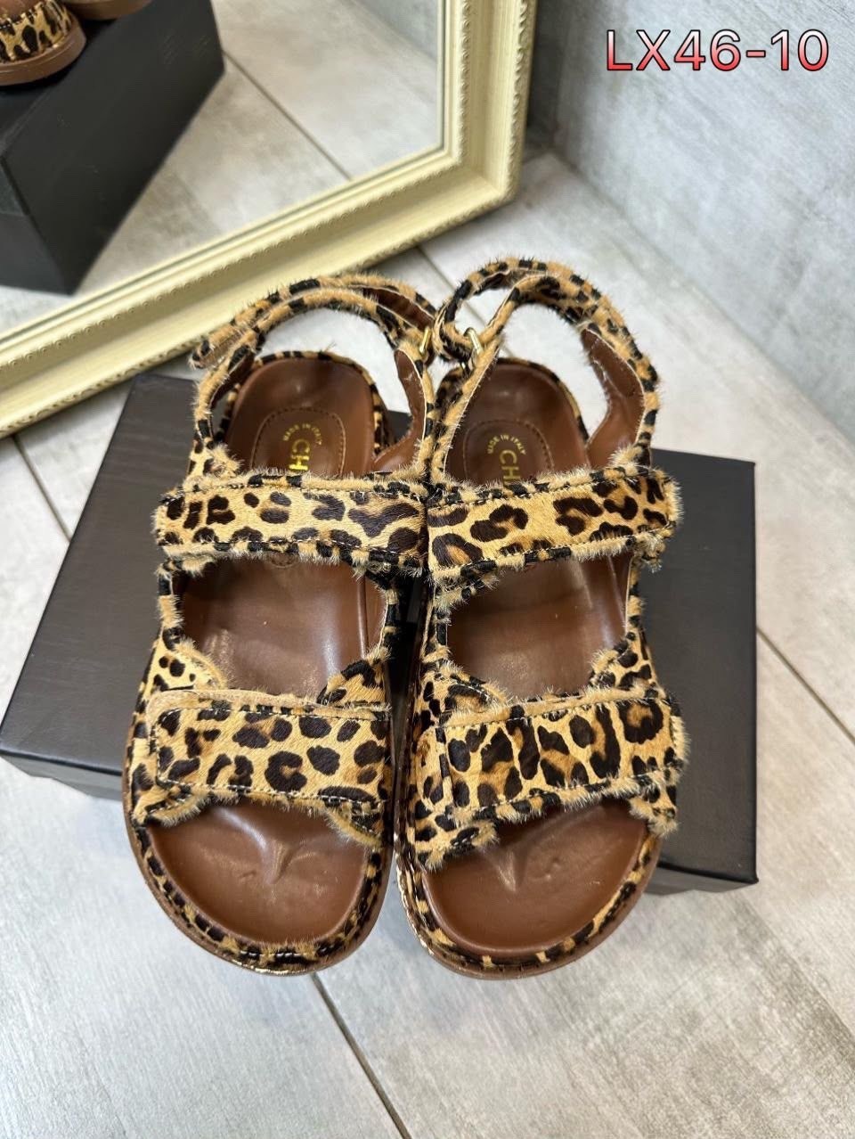 ,сандалии chanel,босоножки шанель,шлепанцы леопардовые,сандалии леопард