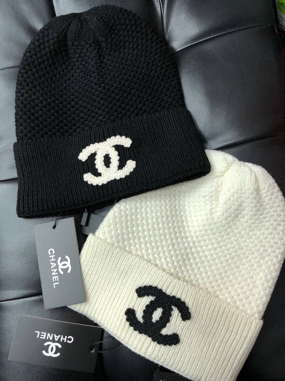 шапка chanel,вязаная шапка chanel,шапка chanel женская демисезонная ch13,шапка шанель,шапка бини