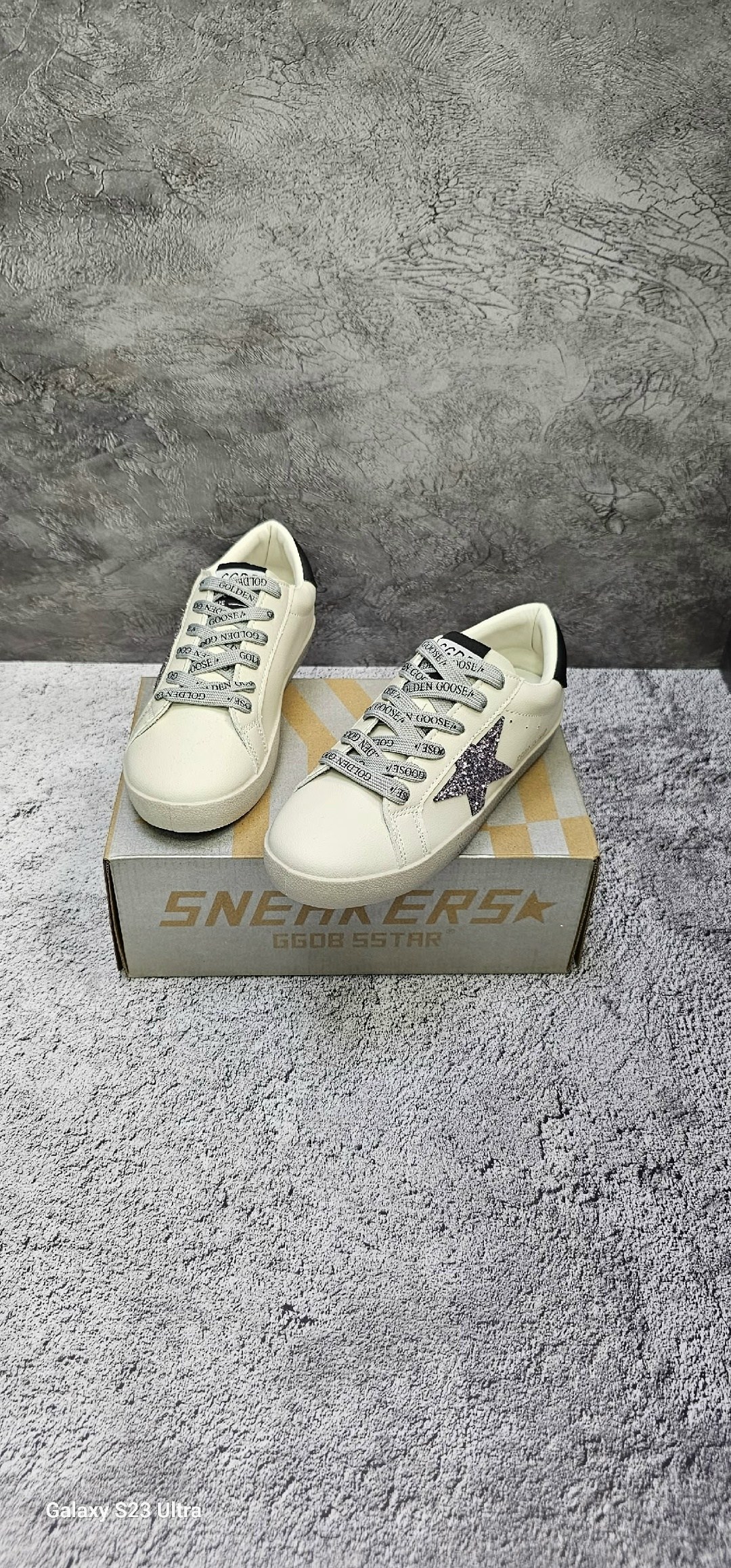 кроссовки golden goose,golden goose кеды super-star с блестками белый,,кеды golden goose,golden goose