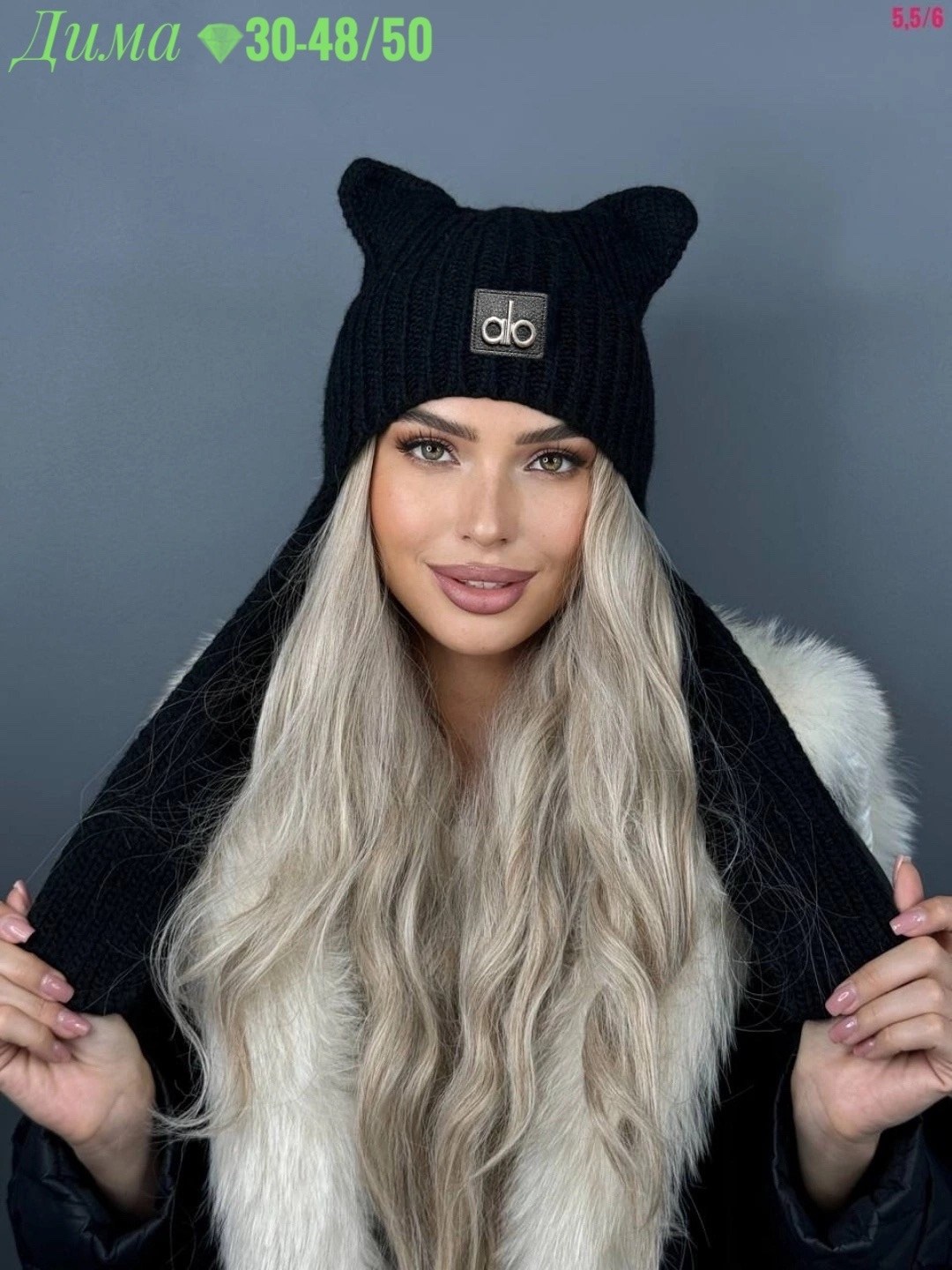 шапка с ушками трендовая теплая miu miu vichelle 556749020,шапка чепчик с ушками миу миу a&t fashion,шапка с ушками,шапка зимняя женская,шапка с ушками трендовая теплая miu miu