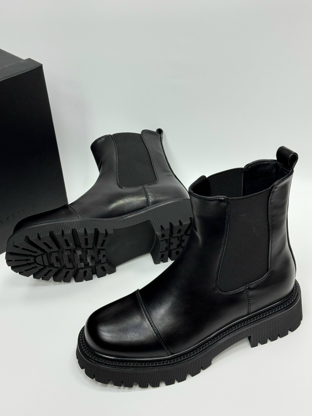 ,ботинки balenciaga,челси ботинки,ботинки женские,ботинки balenciaga tractor зимние черные