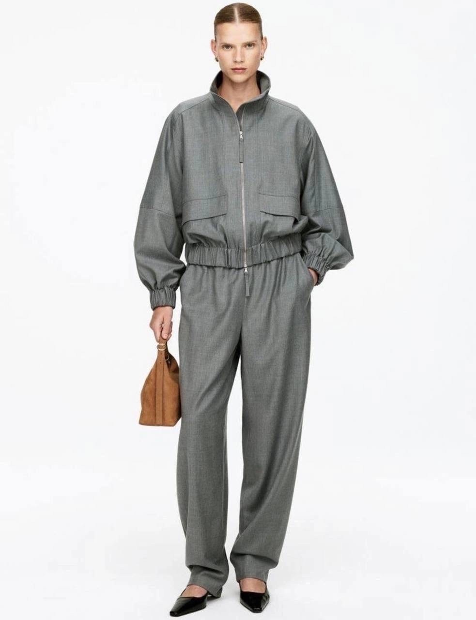 женский костюм на флисе,костюм женский,бомбер куртка,широкие брюки,костюм с широкими брюками