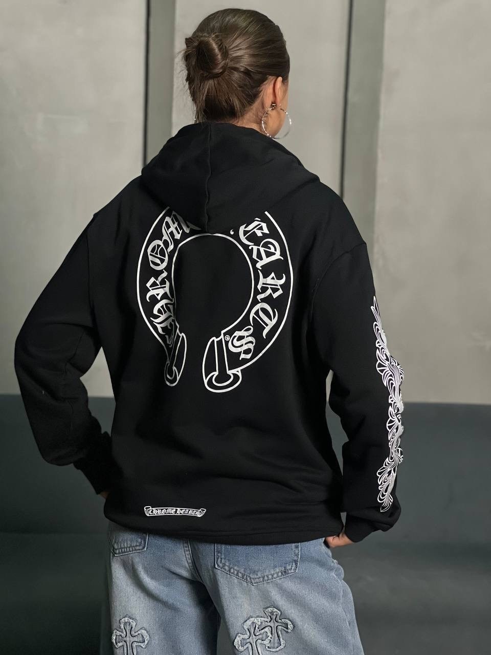 зип худи chrome hearts,chrome hearts hoodie,толстовка с капюшоном,худи chrome hearts,толстовка с капюшоном мужская