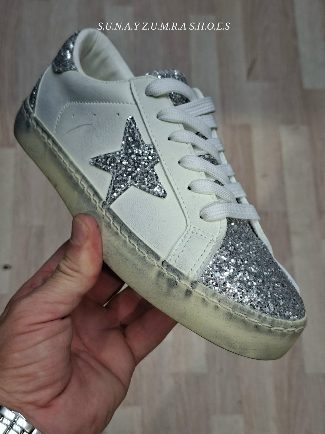 golden goose кеды hi star с блестками белый,,golden goose кеды с блестками,кеды golden goose,женские кроссовки