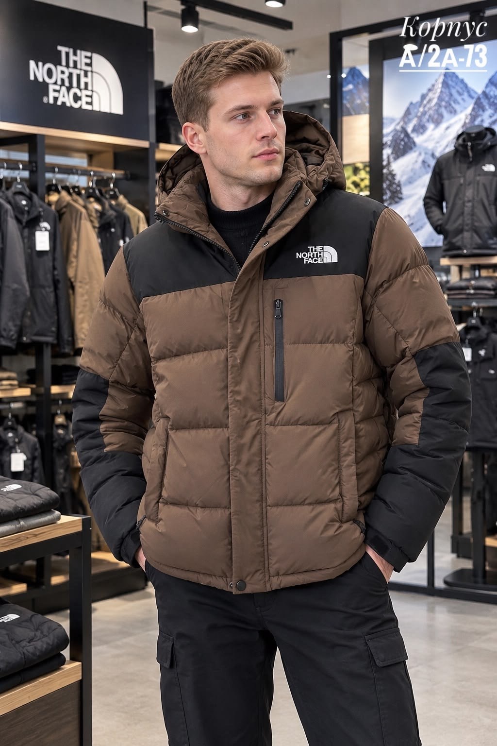 пуховик limbara коричневого цвета the north face,пуховик the north face,куртка the north face,пуховик m diablo the north face коричневый,мужской пуховик lhotse hooded jacket the north face
