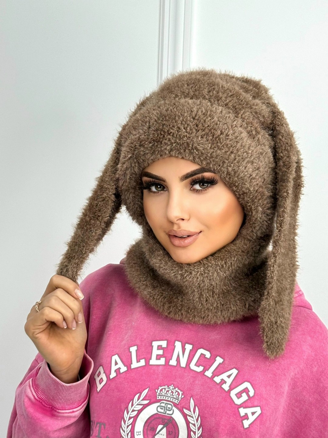 капор женский,капор двойной зимний вязаный ангора капюшон,капор из ангоры,капор вязаный из ангоры,капор из ангорки
