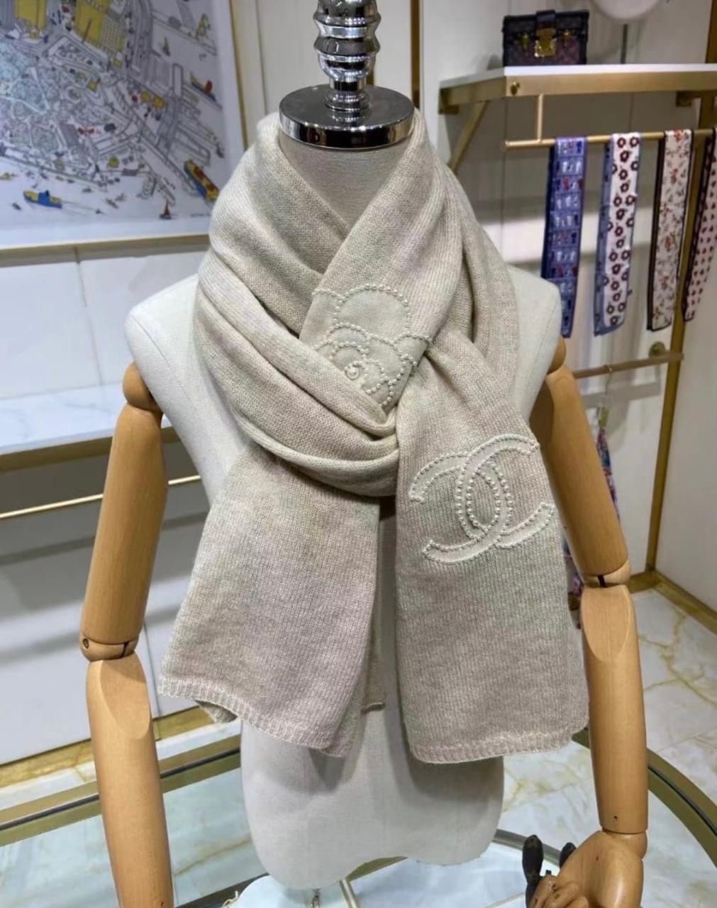 шарф chanel,палантин кашемир,палантин женские,палантин шанель кашемир,шарф кашемировый