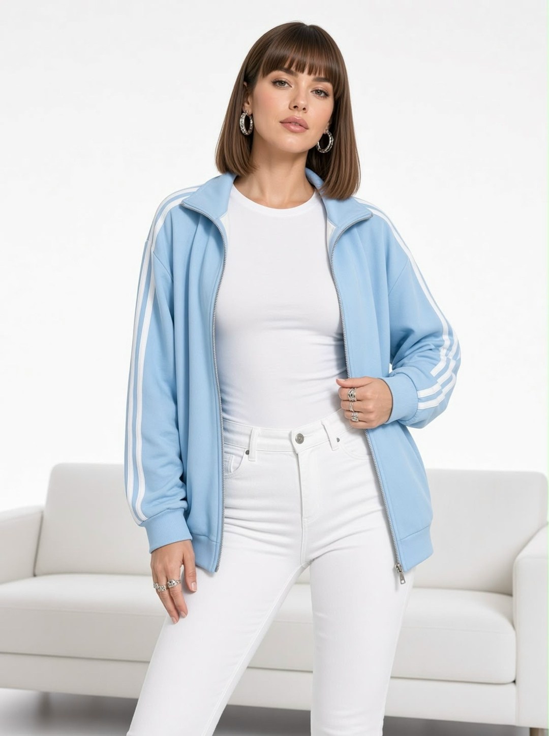 adidas originals superstar track jacket in blue,adidas originals three stripe track jacket in blue,олимпийка адидас голубая,олимпийка sst adidas originals,adidas sky blue s sst tracktop jacket