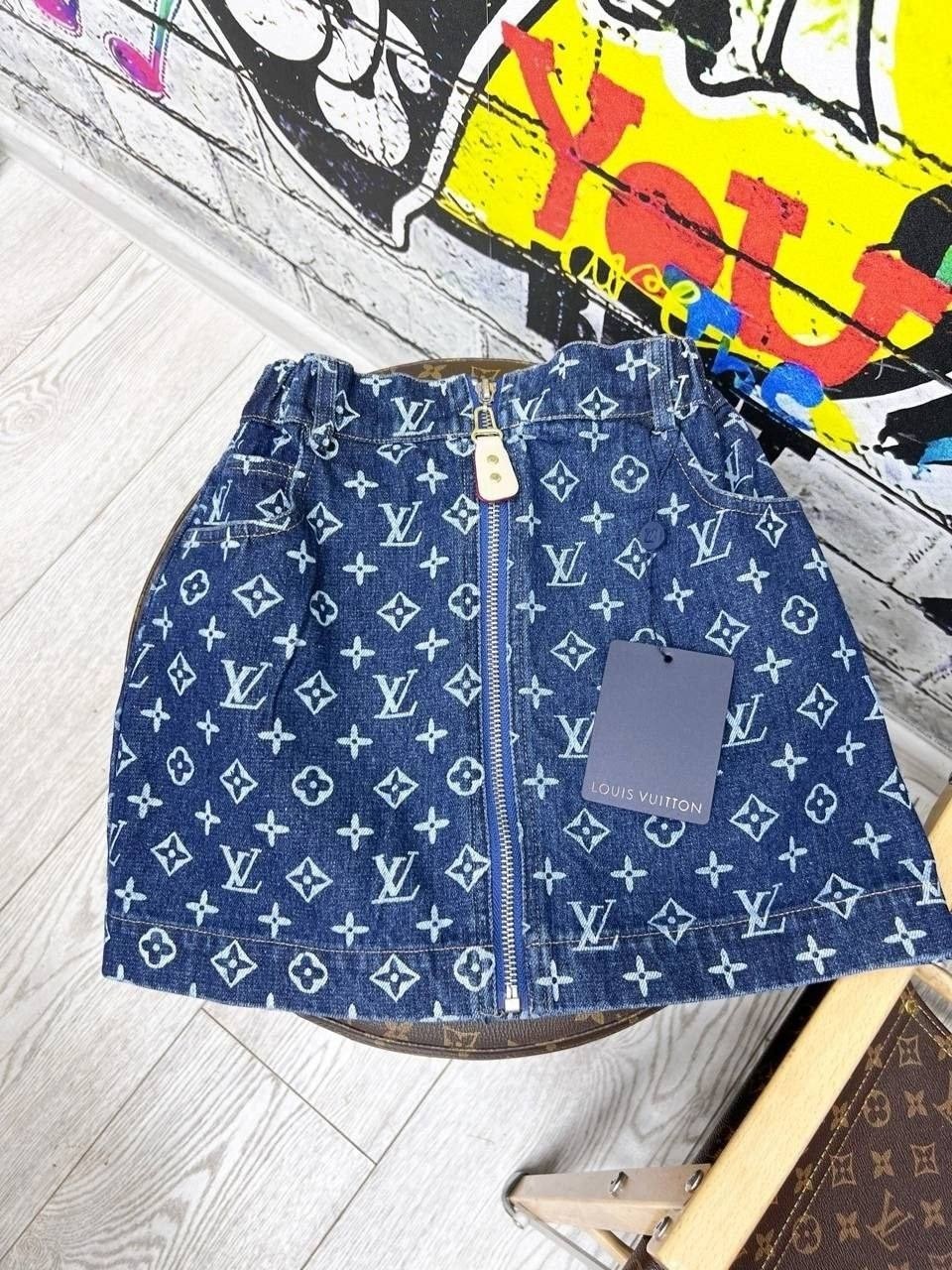 юбки луи виттон,юбка louis vuitton,джинсовая юбка,louis vuitton monogram,луи виттон шорты женские