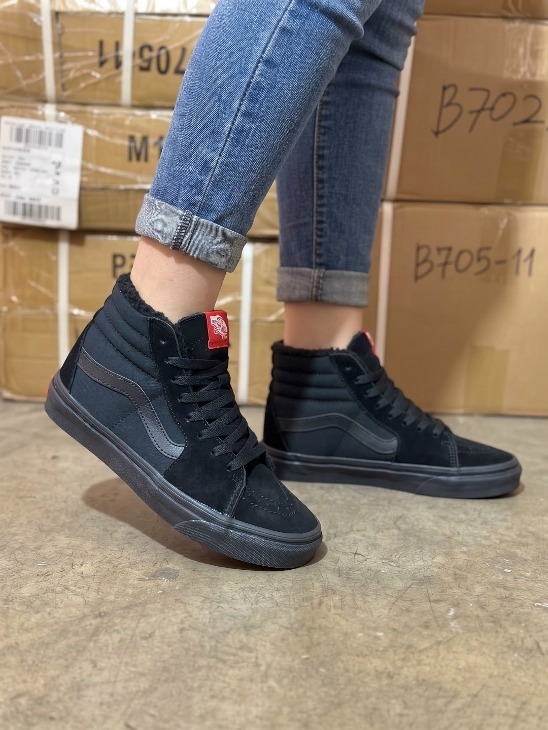 зимние кеды vans с мехом утепленные vans,вансы зимние,,зимние высокие кеды с мехом vans sk-8 triple black,кеды мужские vans winter black зимние с мехом