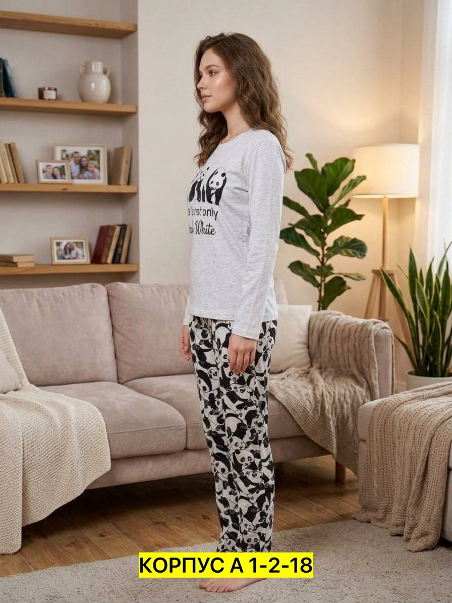 трикотажные костюмы,комплект пижама,пижама женская,пижамы с брюками,pijama takımı
