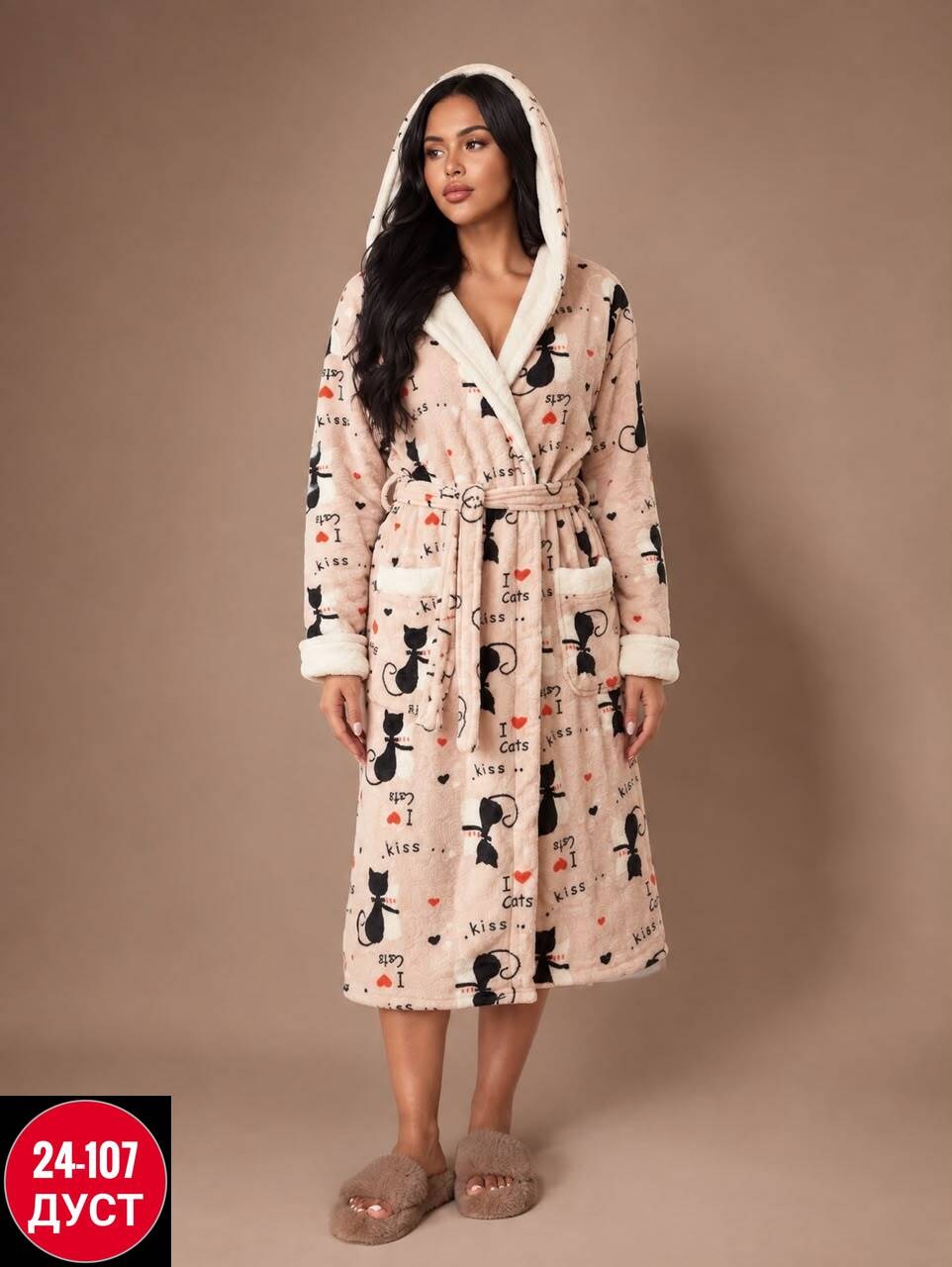 халат махровый с капюшоном и запахом для дома ash-textile,халат женский,халат домашний женские,халат теплый женский,халат домашний теплый