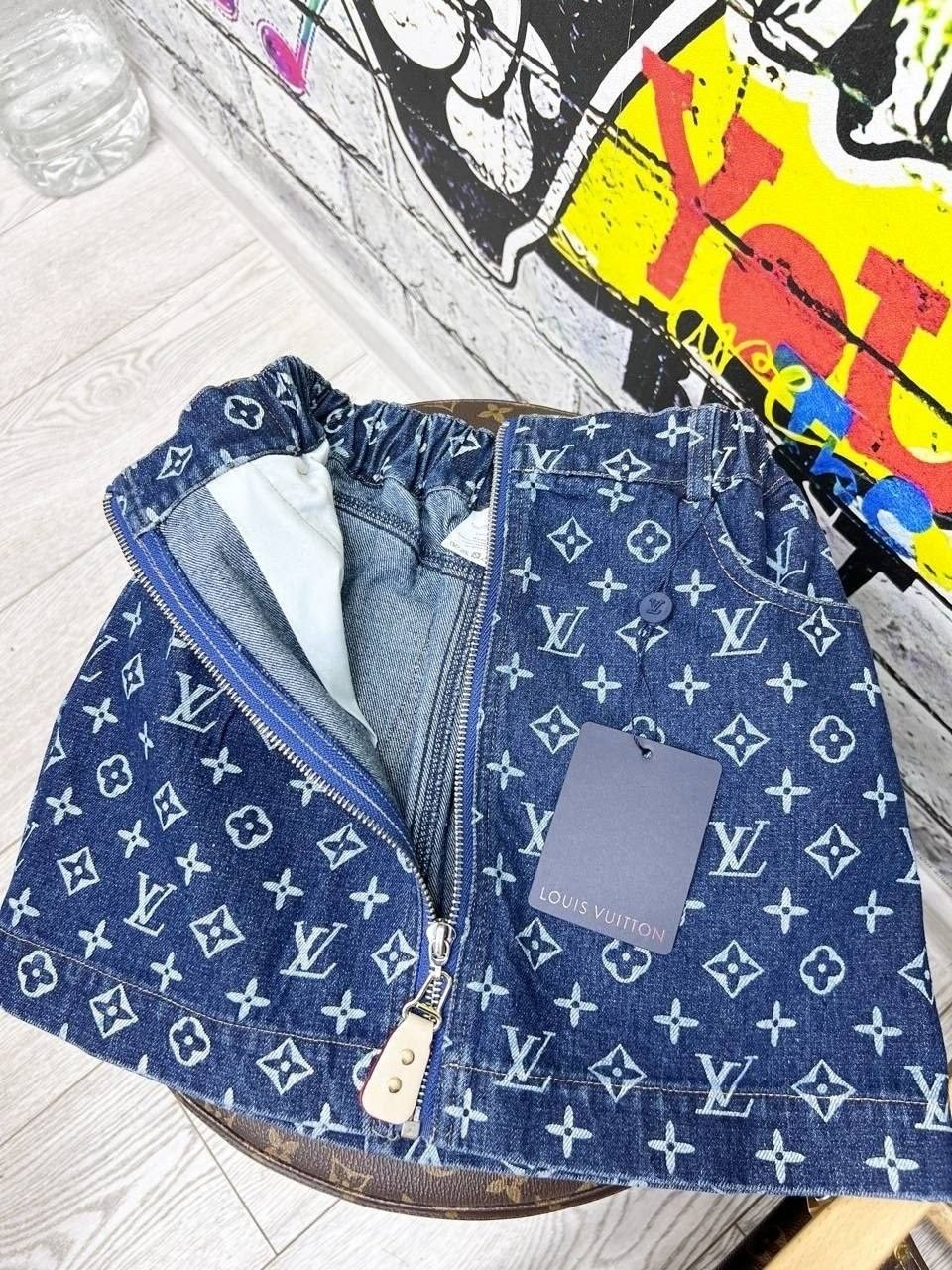 юбки луи виттон,юбка louis vuitton,джинсовая юбка,louis vuitton monogram,луи виттон шорты женские