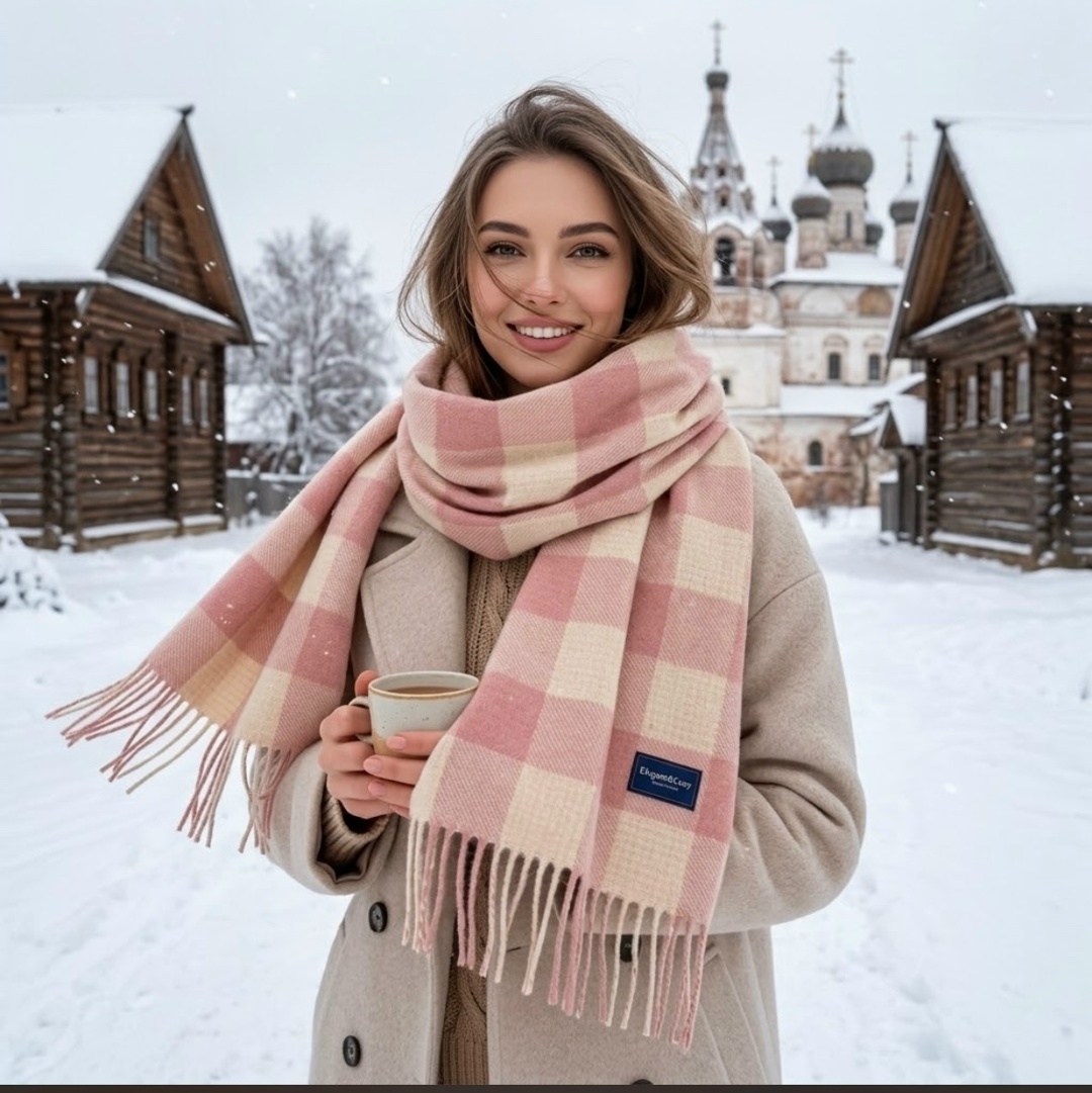 шарф,вязаные шарфы,широкий шарф,бежевый шарф,шарф женский кашемир