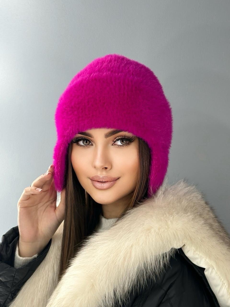шапка из альпаки зимняя,зимние женские шапки,шапка ушанка женская зимняя вязаная,зимние шапки,шапка для женщин