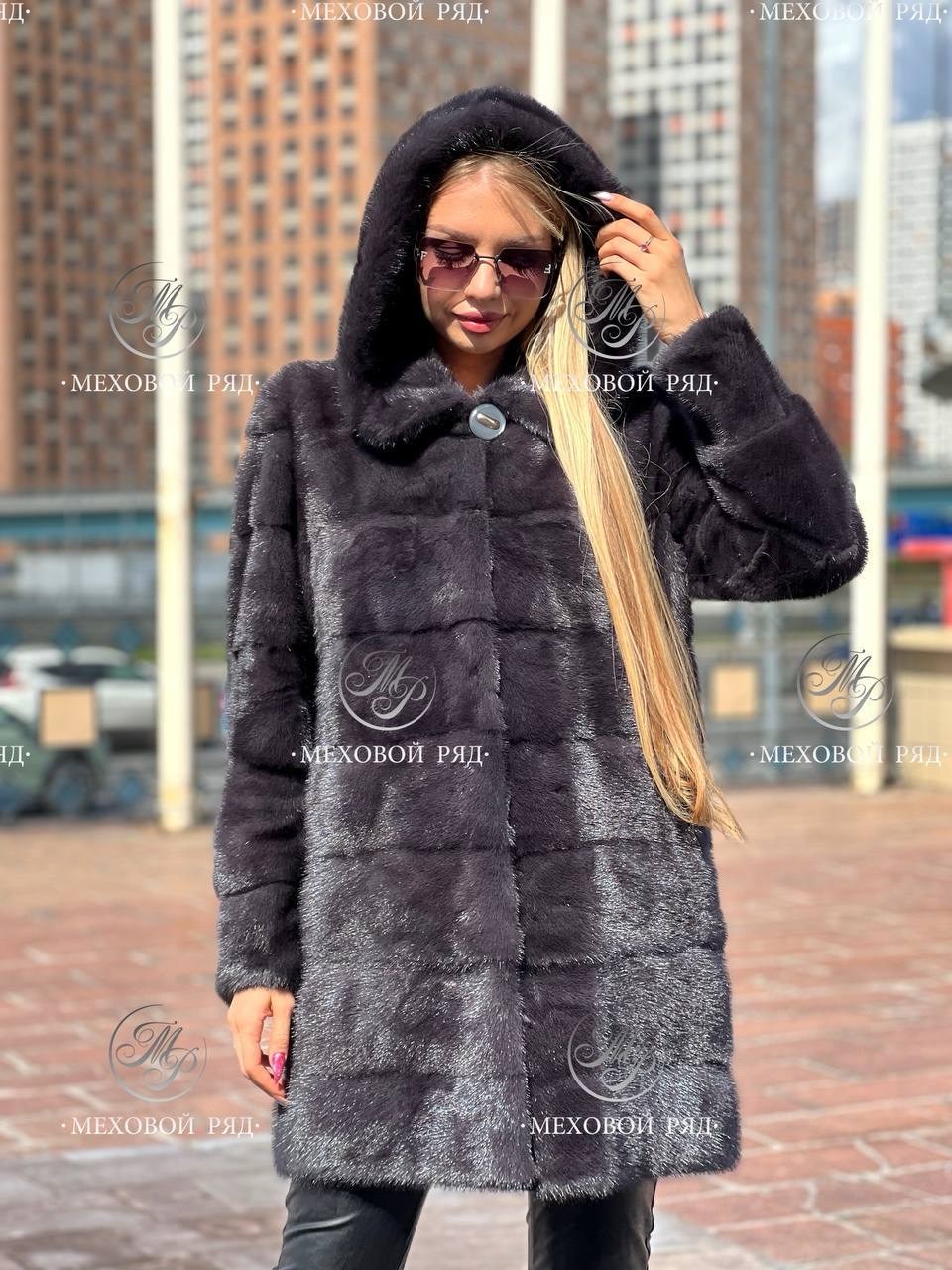 норковая шуба с капюшоном,норковая шуба,норковая шуба графит,шубка из меха европейской норки с капюшоном,шубка