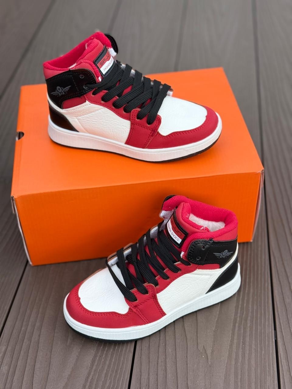 ,баскетбольная ,высокие кроссовки puma rebound v6 красный белый,спортивная ,кроссовки высокие