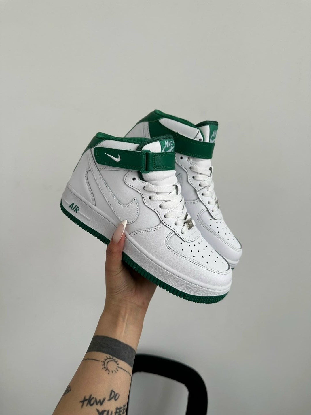 кроссовки nike air force 1 high,кросcовки nike air force 1,кроссовки nike air force 1 white green,кроссовки,nike air force 1