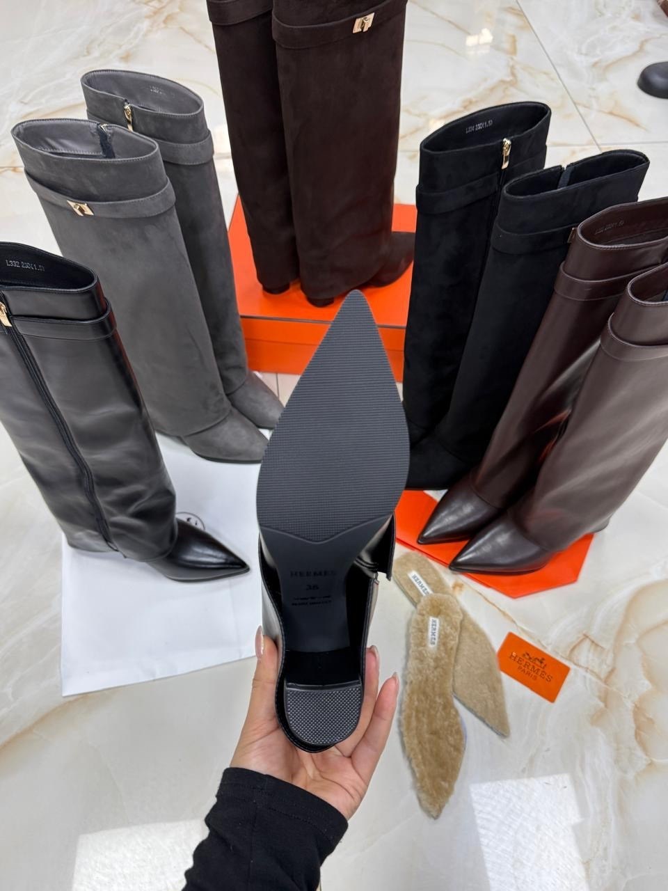 сапоги hermes,,женские сапоги hermes,сапоги,сапоги замшевые hermes jumping