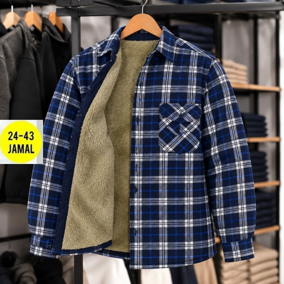 рубашка в клетку теплая h&h fashion,теплая рубашка,мужские рубашки,рубашка теплая на флисе,рубашка на флисе