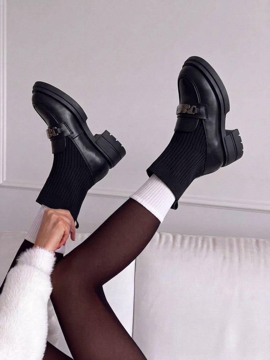 , женская,ботинки женские,стильные ботинки,лоферы на платформе