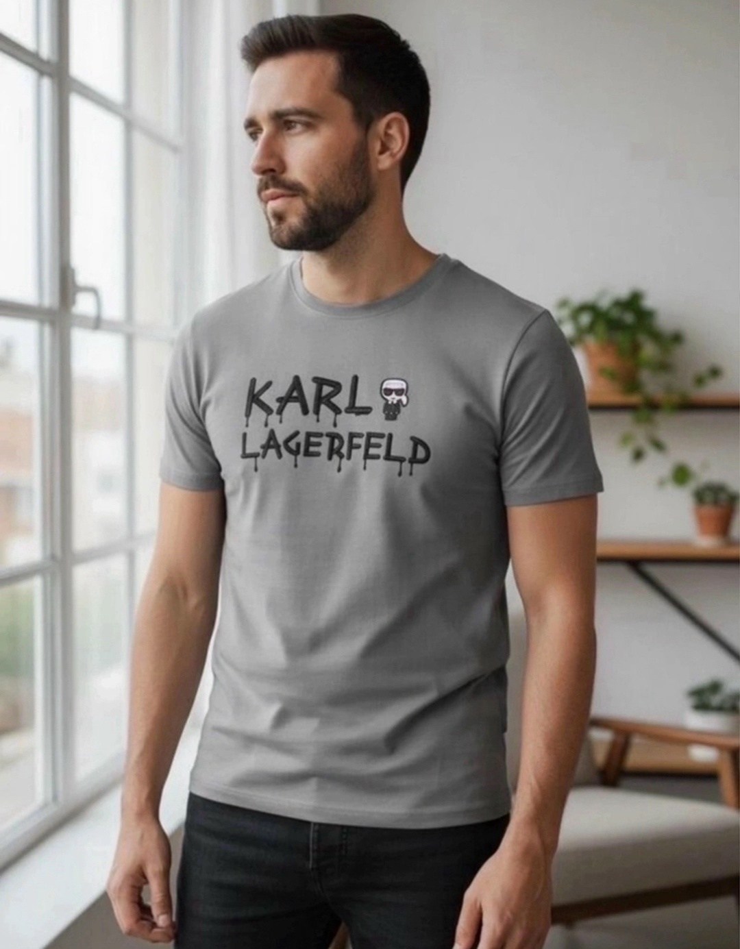 футболки karl lagerfeld,футболки для мужчин,стильная футболка,хлопковая футболка karl lagerfeld,футболка карл лагерфельд мужская
