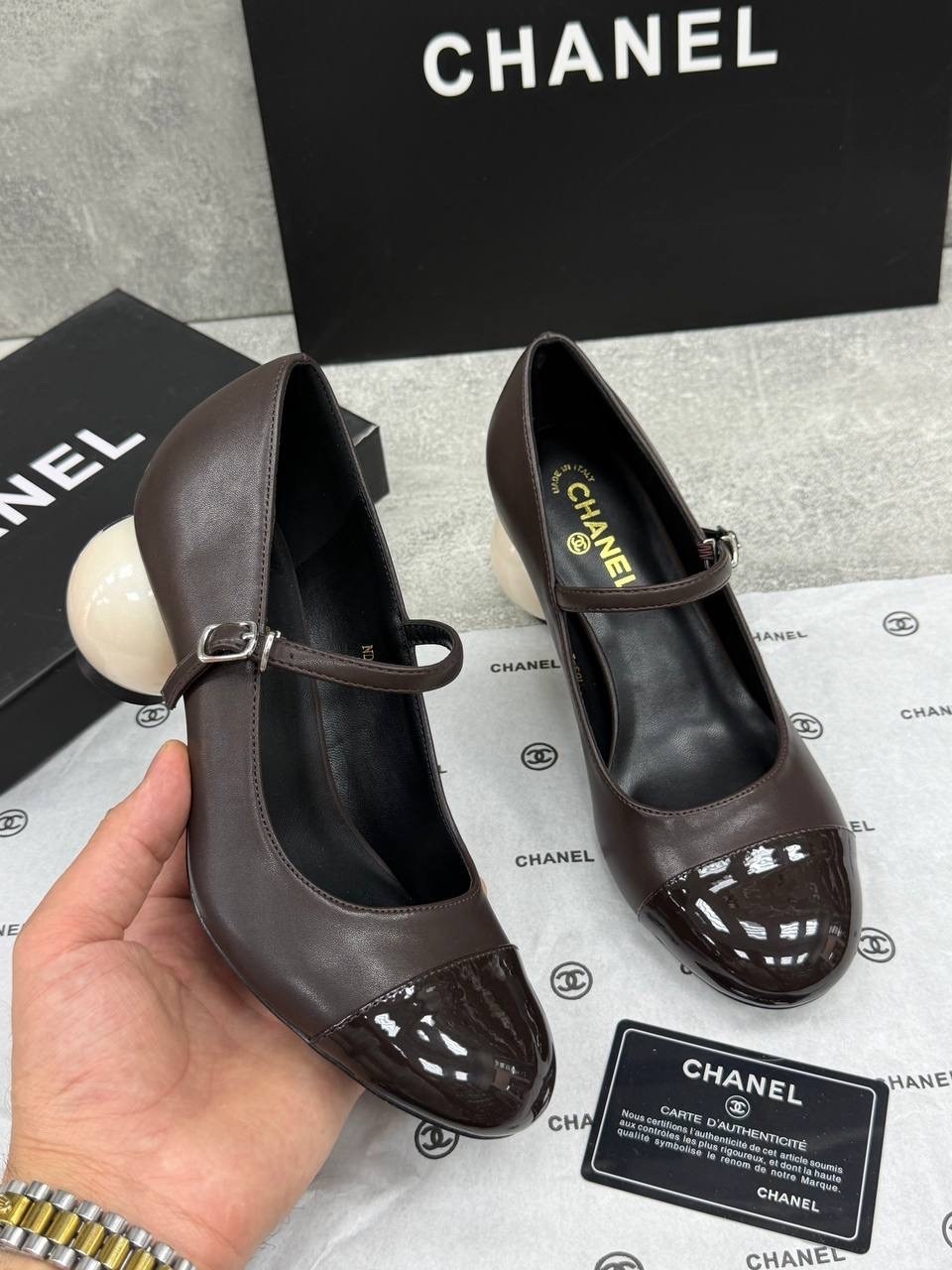 туфли chanel,балетки chanel,туфли шанель на низком каблуке кожаные chanel 451603698,туфли chanel на низком каблуке с жемчужным декором,босоножки chanel