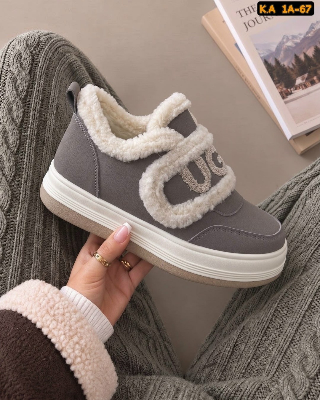 ,зимние кеды ugg из натуральной замши на липучке,кеды зимние женские ugg,кроссовки женские зимние,женская