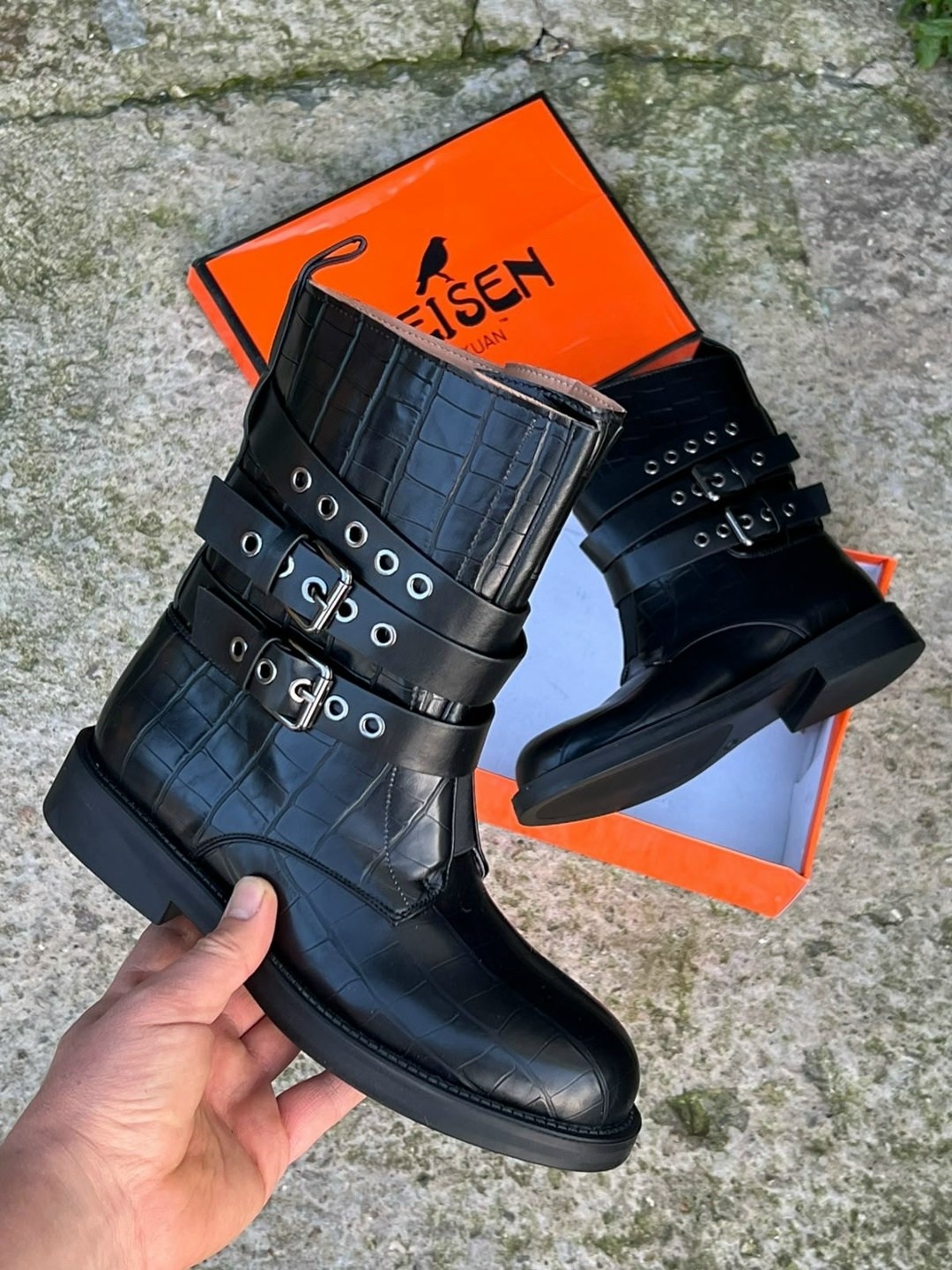 ботинки hermes,женские ботинки,, женская,ботинки эко кожа